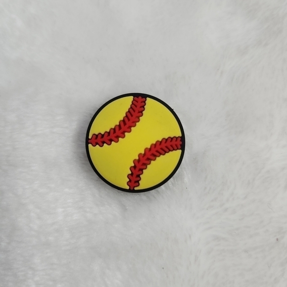 Crocs Jibbitz Sport Softball Bat Soccer Ball Net Shoe Charms Set Of 4 - Picture 4 of 6